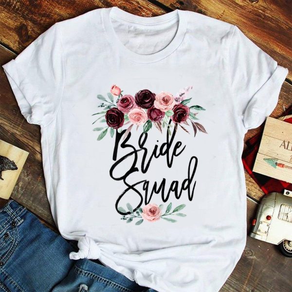 bridal shower for bride squad t shirt