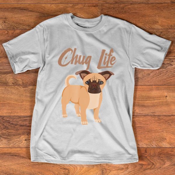 chug life funny dog cute chugs t-shirt