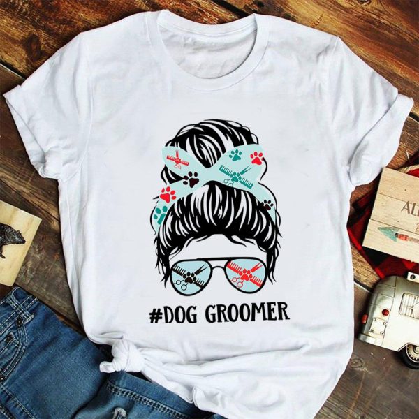 dog groomer for dog lover t-shirt