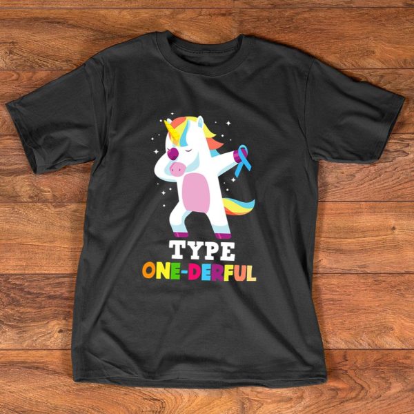 funny diabetic type 1 diabetes unicorn t-shirt