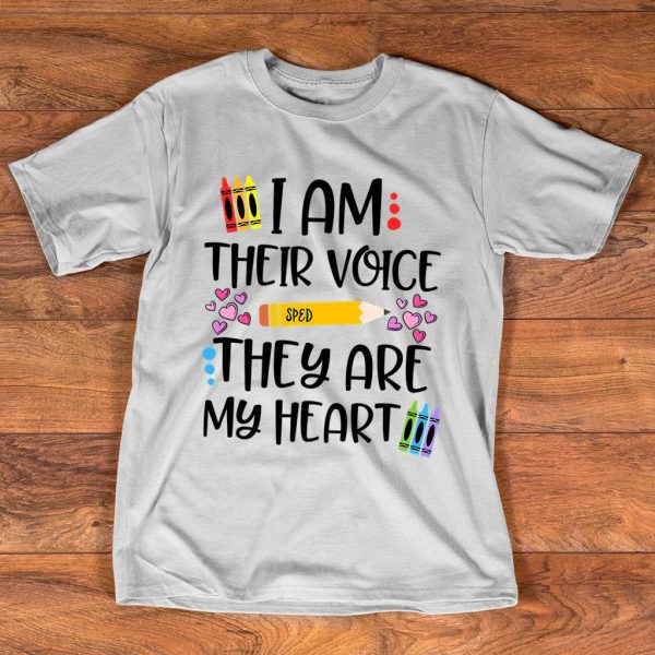 i am their voice they are my heart t-shirt