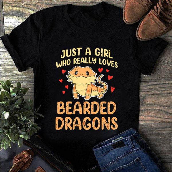 just a girl who loves bearded dragons t-shirt
