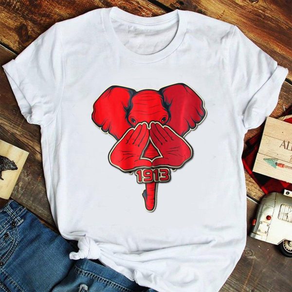 red elephant delta 1913 dst triangle sigma t shirt