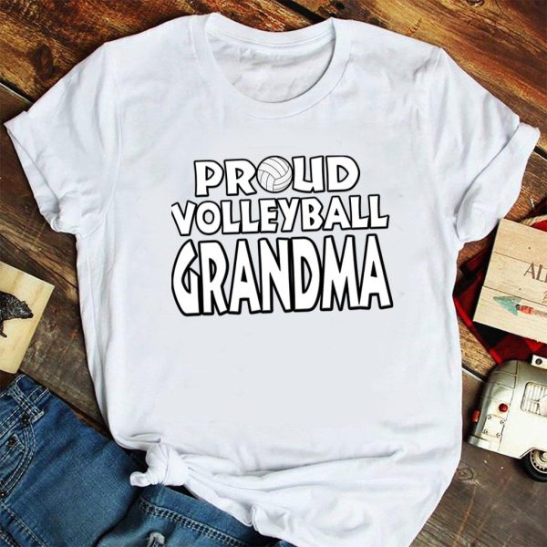 volleyball girls for proud grandma t-shirt