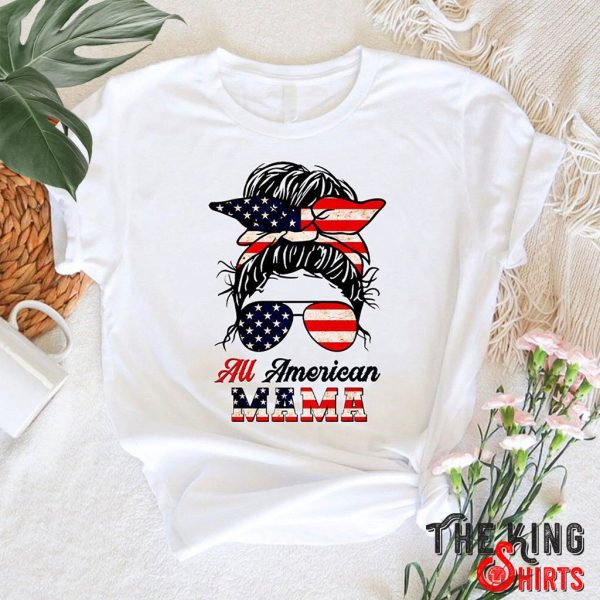 all american mama memorial day t-shirt