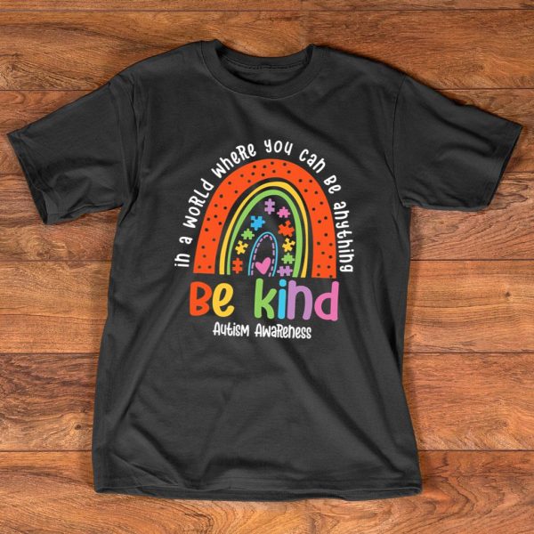 be kind autism awareness t shirt