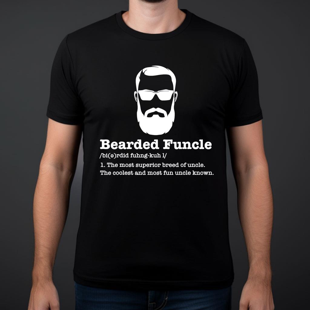 Bearded Definition Funny T Shirts For Men With Vintage Style White Text - TheKingShirts