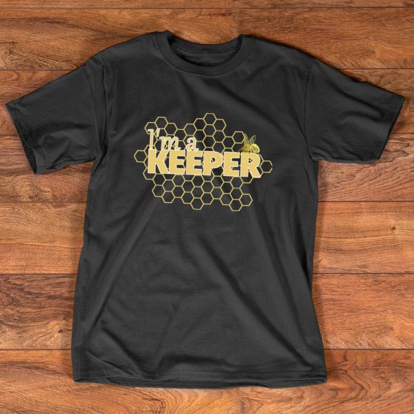 bee i'm a keeper funny beekeeper t shirt