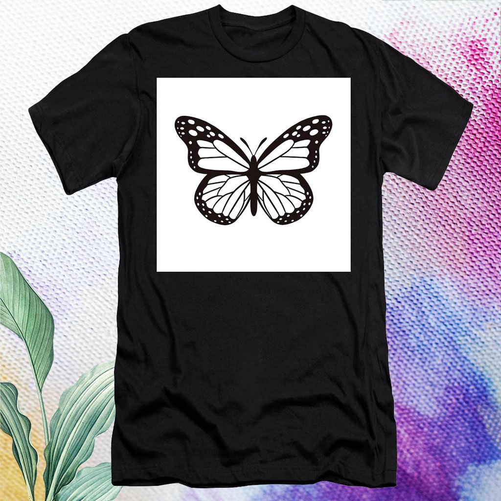 Black And White Butterfly T Shirt For Unisex - TheKingShirtS