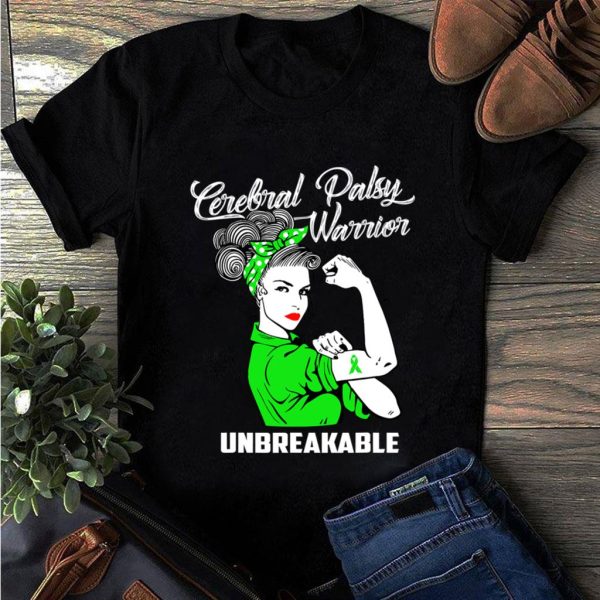 cerebral palsy warrior unbreakable t-shirt