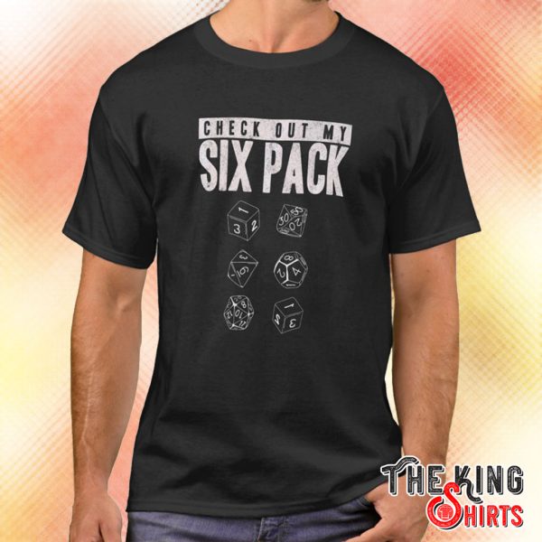 check out my sixpack tabletop rpg t shirt