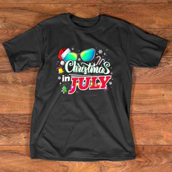 christmas in july t shirt