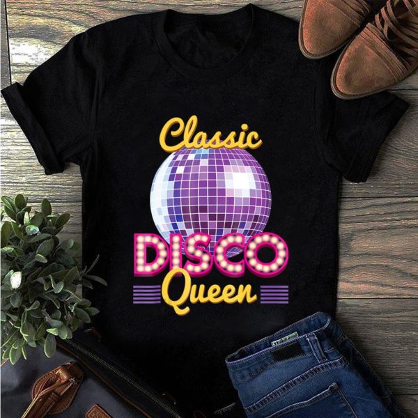 classic disco queen retro 70's dance party t-shirt