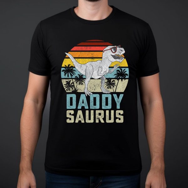 daddysaurus t rex dinosaur t shirt