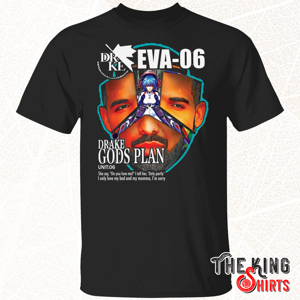 Drake Evangelion T Shirt Drake Eva 06 Drake Gods Plan