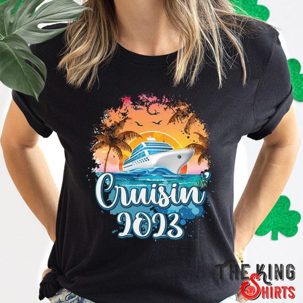 funny sunset cruisin 2023 t-shirt