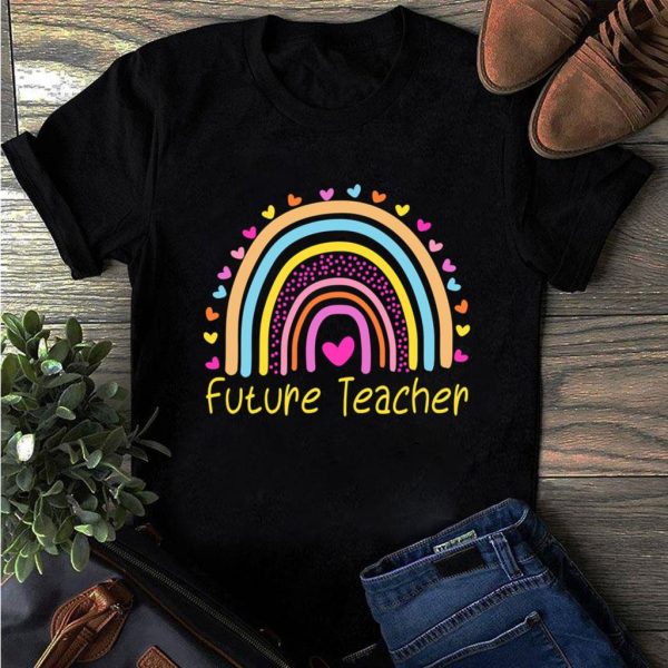 future teacher rainbow t-shirt