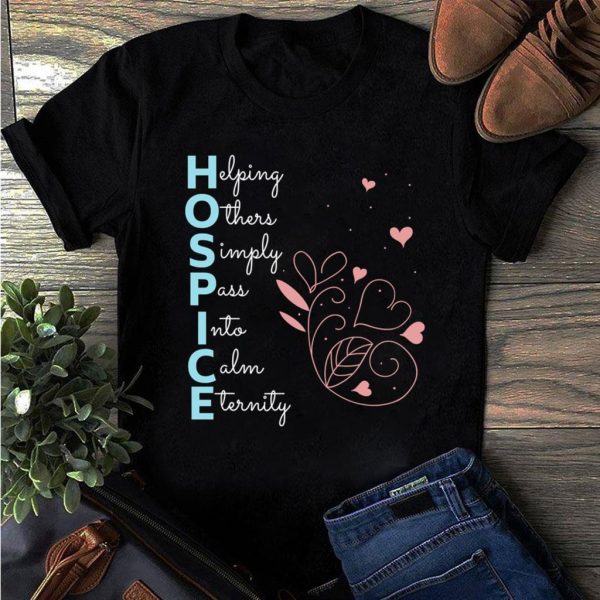 hospice nurse end of life terminal care t-shirt