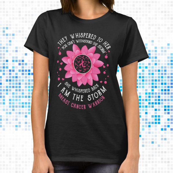 i am the storm breast cancer warrior t shirt