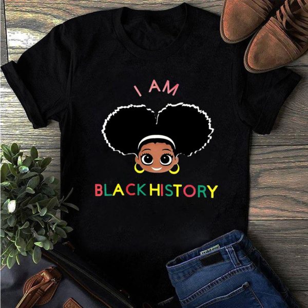 i am the strong african queen girls t-shirt