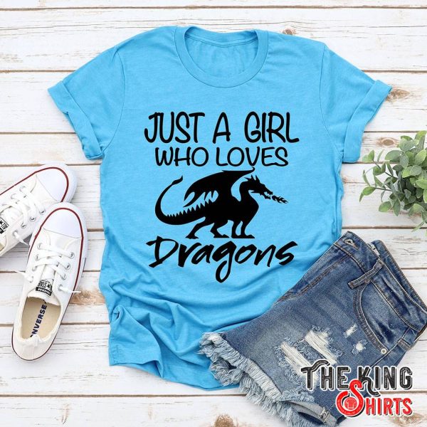 just a girl who loves dragons lover t-shirt