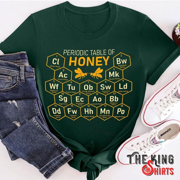 periodic table of honey t-shirt