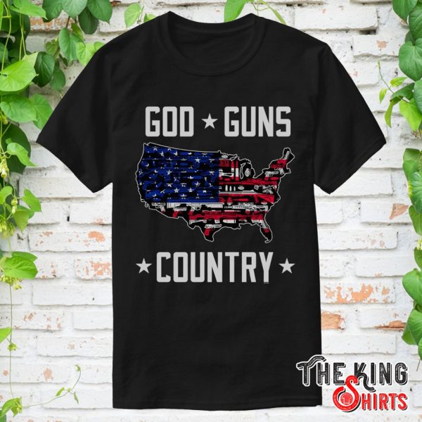 police officers god guns country t shirt