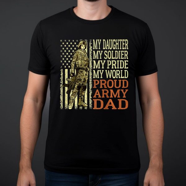 proud army dad t shirt