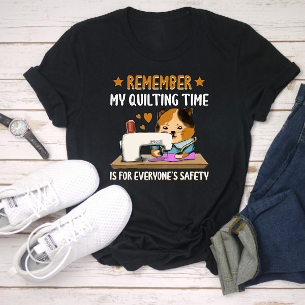 remember my quilting time cat lover t shirt
