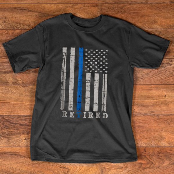 retired police officer t shirt