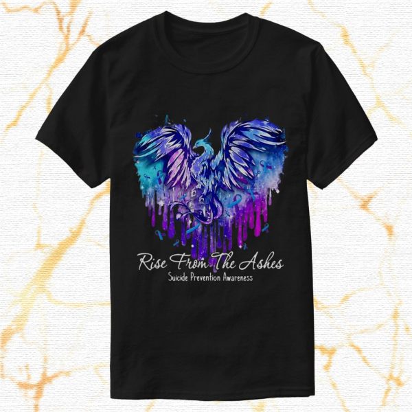 rise from the ashes suicide prevention t shirt