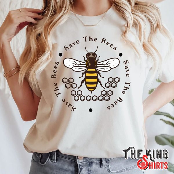save the bees circle t-shirt