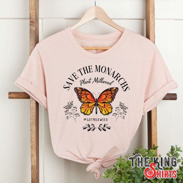 save the monarchs butterfly t-shirt