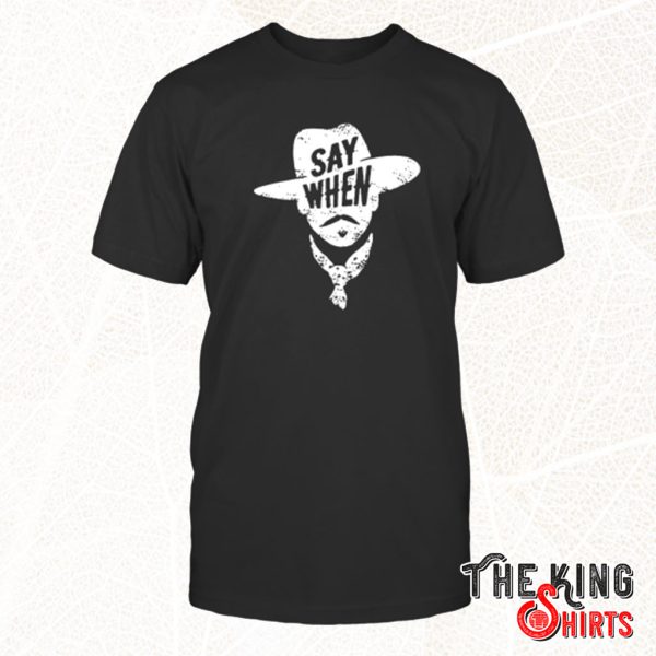 say when shirt meaning t shirt