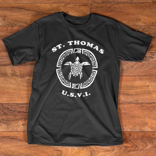 st thomas usvi vintage tribal turtle t shirt
