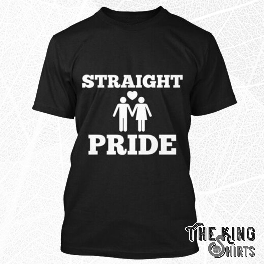 Straight Pride T-Shirt For Unisex With Heart - TheKingShirtS