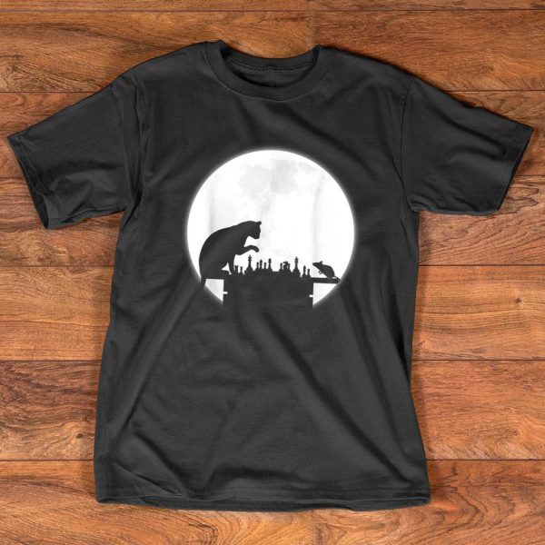 the mouse and the cat full moon t-shirt
