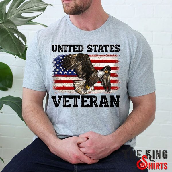 united states veteran american flag t-shirt