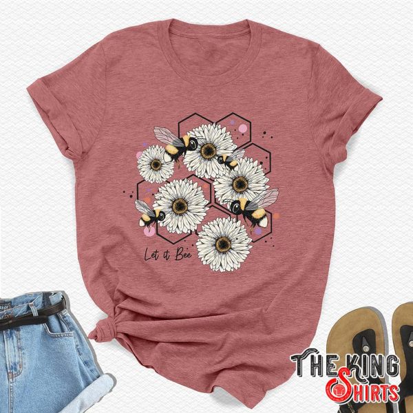 vintage style let it bee t-shirt