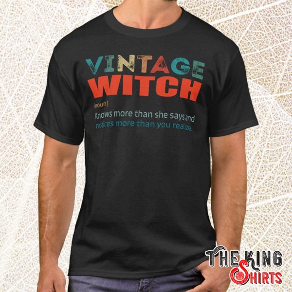 vintage witch definition t shirt