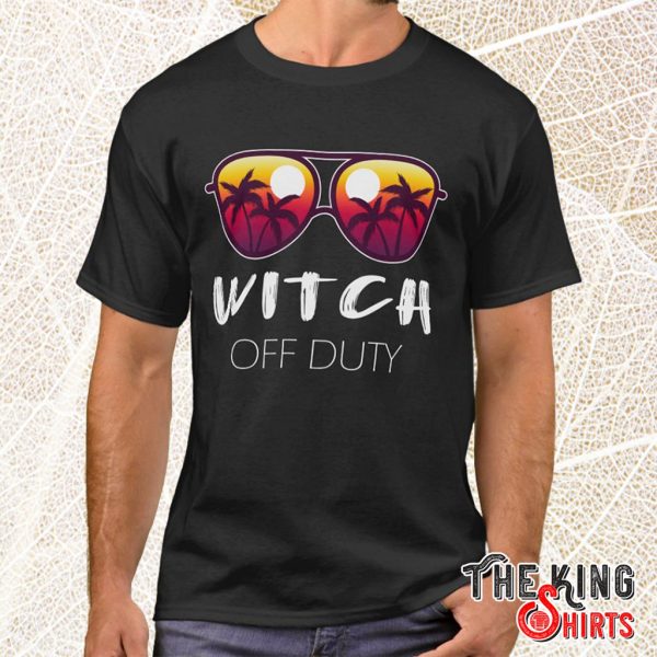 witch off duty t shirt sunglasses