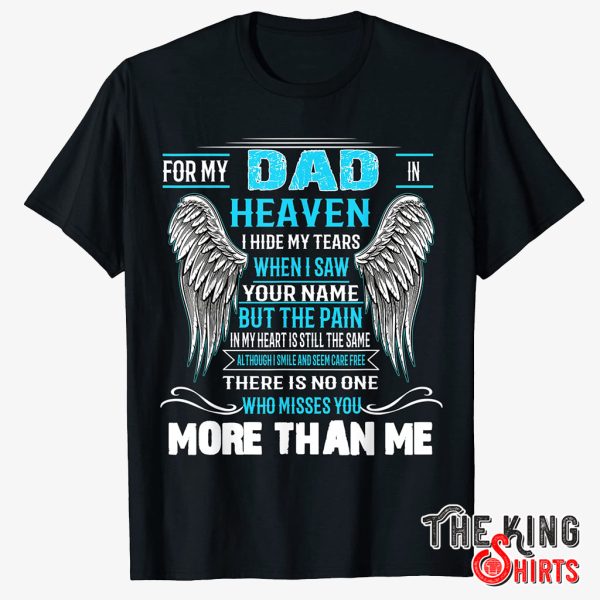 dad in heaven shirts
