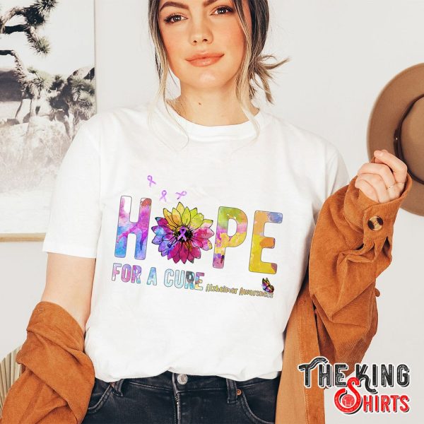 hope for a cure alzheimer's awareness t-shirt