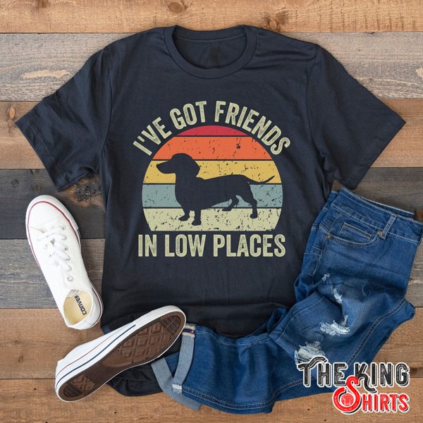 i've got friends in low places dog lover t-shirt