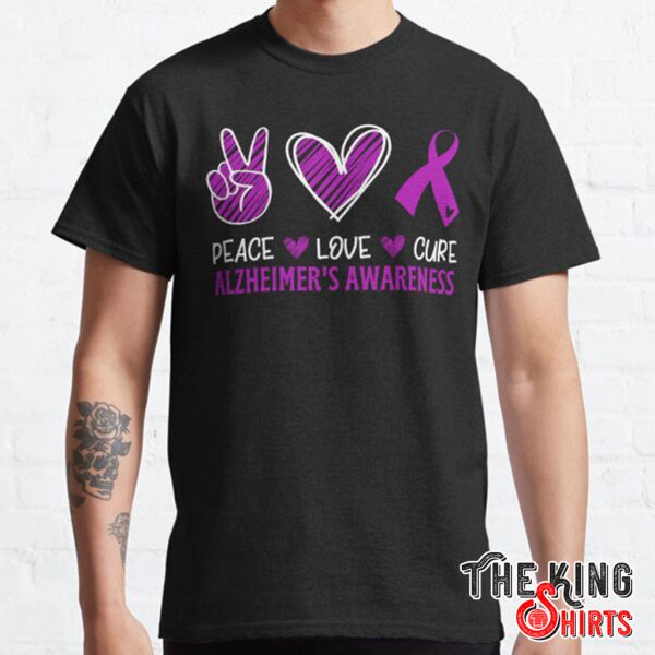 peace love cure alzheimer-t-shirt