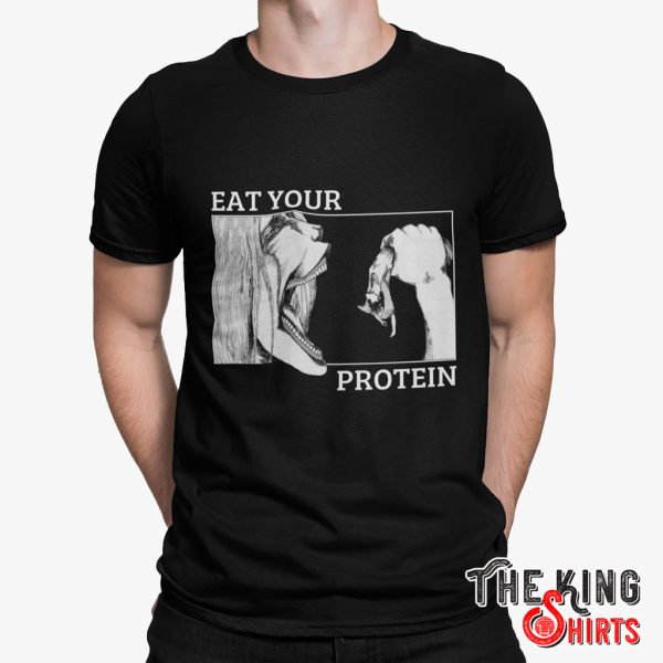 eat your protein attack on titan t shirt