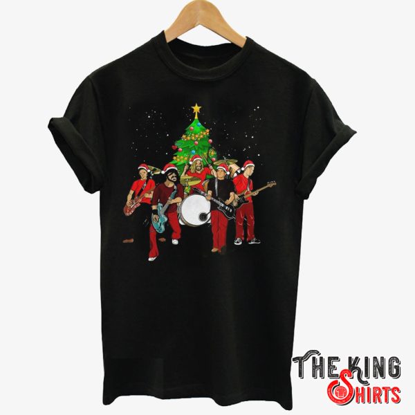 foo fighters christmas tree t shirt