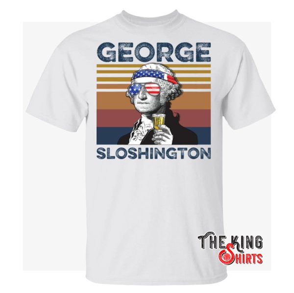 george sloshington drunk presidents washington 4th of july t shirt