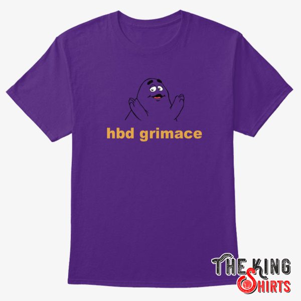 hbd grimace t shirt