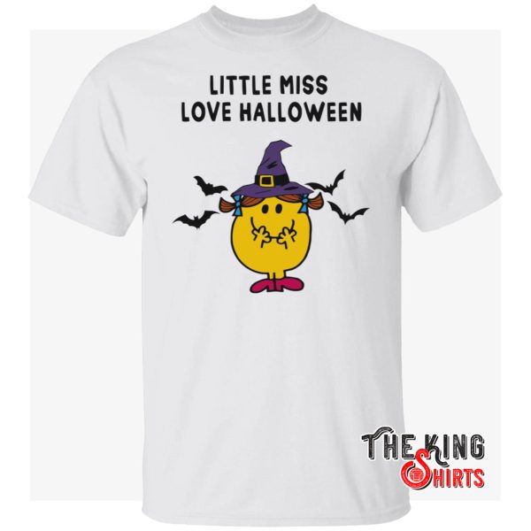little miss loves halloween t shirt